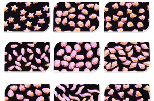 Laser roze onregelmatige nagel strass stenen platte achterkant nail art decoraties 20st