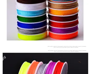 72 jade cord multi-color nylon thread for DIY handmade bracelets and jewelry making accessories.