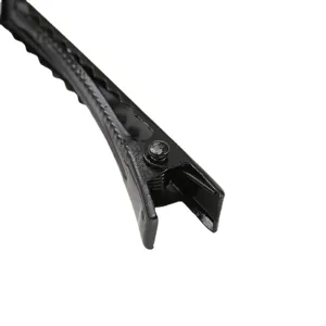 Schwarze Metall Entenschnabel Haarklammer DIY Zubehör, verdickter Stahl Haarklammer für Styling.