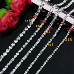 Strass Krallenkette Metallbasis Kristall Diamant Kette Für Handydesign DIY Handwerk Handgemachte Schmuck Dekoration