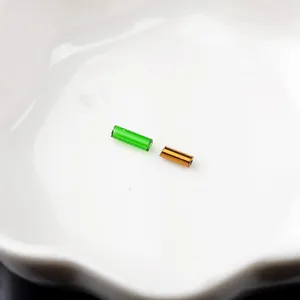 Silver-lined glass tube beads for jewelry making, DIY crafts, and clothing accessories.