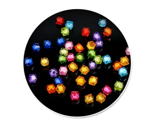 Colorful acrylic square beads in bead DIY craft material for kids handmade projects.