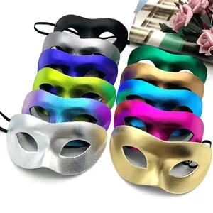 Colorful half face masquerade mask for party Halloween dress up adult costume props