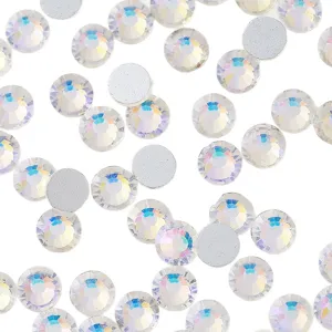 Colorful flatback glass rhinestones for nail art DIY crystal gems pack sparkling