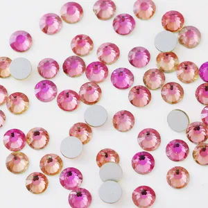 Colorful flatback glass rhinestones for nail art DIY phone case decoration small pack