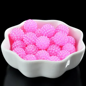 12mm cuentas bayberry acrilico rosa chunky bubblegum cuentas diy cuentas sueltas manualidades