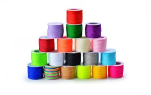Cordones de jade de nailon de colores para joyería, nudos chinos y manualidades DIY.