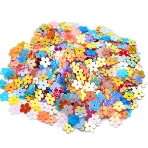 Lentejuelas de flores coloridas para maquillaje de ojos nail art y accesorios de manualidades
