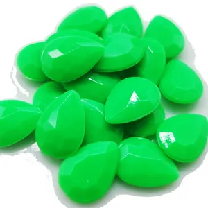 Acrylic Teardrop Rhinestones Flatback Resin Candy Color DIY Accessories For Phone Case Wedding Shoes Crafts