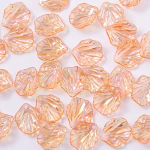 Cuentas de pétalos de color AB para accesorios de pelo DIY y manualidades hanfu