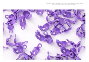 4mm Colorful Double-Headed Crimp Covers Cord Ends Jewelry Findings for DIY Necklaces Bracelets