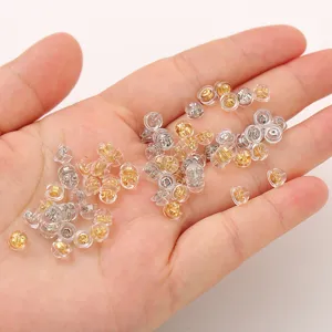 Silikon Ohrringrückseiten Metall Verriegelung Ohrringrückseiten Kugel-Pad Ohrstöpsel Für Ohrstecker Schmuck Fundstücke