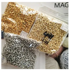 Großhandel Kupfer Kugel Ohrringrücken Bulk Pack Schmuck Befund Zubehör Gold und Silber Farbe.