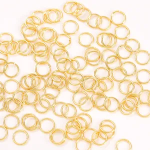 Anillas de salto doradas para la fabricacion de joyeria fina, accesorios de pulsera DIY.