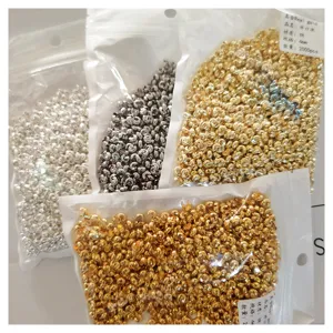 Koperen open knijpkralen 4mm halve maan C vormige tussenkralen voor het maken van sieraden DIY
