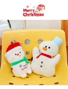 Weihnachten Schneemann Plüschtier Weiche Stoffpuppe Feiertag Festliche Deko Geschenk