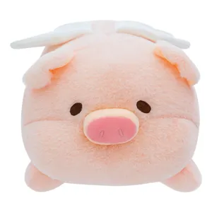 Cute flying pig plush toy with wings, soft stuffed animal doll sleeping pillow for girls gifts.