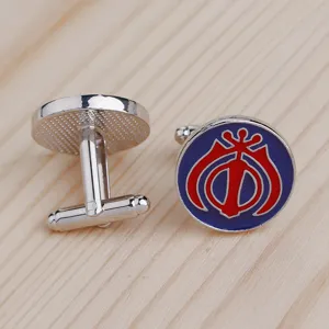 Men's fashion round drop oil cufflinks shirt accessories business metal cuff links new style