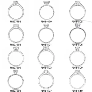 S925 sterling silver moissanite ring multi-style luxury minimalist wedding jewelry