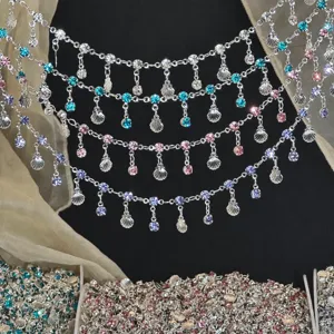 Chaîne en Cuivre Matériau de Fabrication de Bijoux DIY Avec Coquillage Et Zirconia Perles Colorées pour Collier Bracelet Artisanat