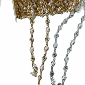 Chaine de strass perle DIY pour robe decor mariage accessoire cheveux mariee couture materiel