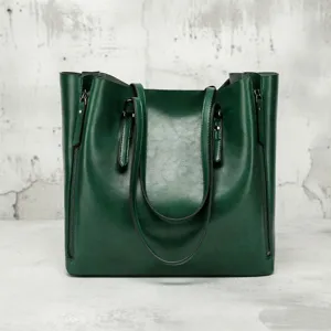 Niche Design Spliced PU Leather Large Capacity Bucket Bag Women Fashionable Commuting Single Shoulder Handbag