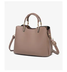 Classic stylish commuter tote shoulder bag for women, large capacity design for daily use.