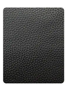 High quality black leather texture detail closeup shot showing fine grain and premium feel