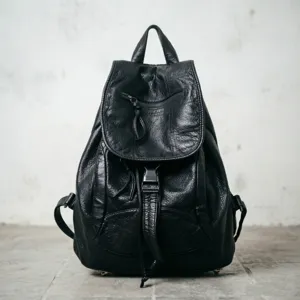 Women Fashion Backpack Casual Soft PU Leather Travel Shoulder Bag College Style School Bag