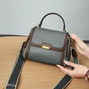 Minimalist PU Leather Women Shoulder Crossbody Bag Casual Top Handle Satchel Handbag Urban Commute Purse