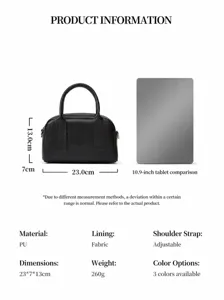Modische Handtasche mit grossem Fassungsvermögen, PU Leder Umhängetasche für Damen.