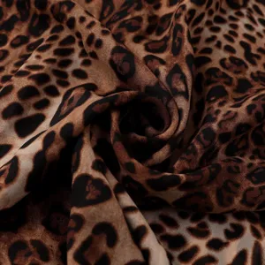 Bufanda de gasa con estampado de leopardo clásico mujer moda elegante pañuelo suave principal