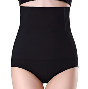 High waist shapewear tummy control black body shaper panty breathable slimming underwear