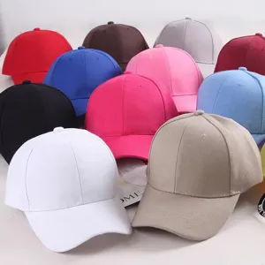 Casquette de Baseball Couleur Unie Chapeau de Protection Solaire Extérieur d'Été Décontracté Ajustable Sport Unisexe