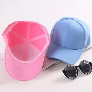 Casquette de baseball unie pour femme chapeau de soleil extérieur été réglable