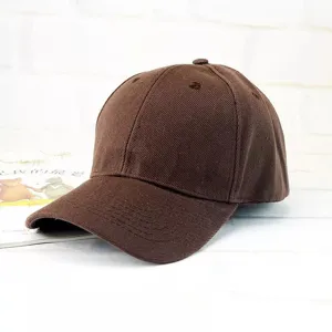 Casquette de baseball marron classique pour hommes et femmes, chapeau de papa uni.