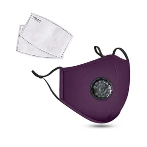 Staubmaske aus Baumwolle mit Ventil und PM2.5 Filtern fuer Damen Radfahren Atemschutz Detail