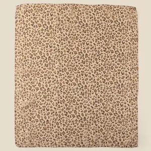 Leopard print chiffon square scarf detail, soft spring and summer fashion accessory.