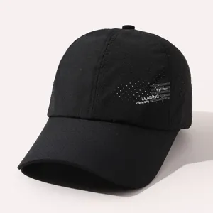 Casquette de baseball perforée respirante pour hommes et femmes, chapeau de soleil en maille extérieure.
