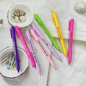 Lustige Slogan Gelstift Bunte Einziehbare Kugelschreiber Neuheit Büro Schule Schreibwaren Geschenk