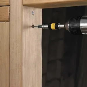 Magnetic screw drill bit holder for electric drill, perfect for woodworking and home repair.