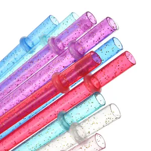 Epanachrisimopoioymena Kalamakia Plastika Me Antolisthitiko Daktylio Glitter Polychroma Pachia Kalamakia Me Voyrtsa Katharismoy Gia Kouzina