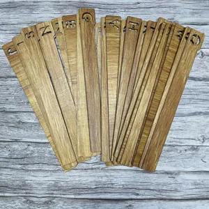 Holz Alphabet Lesezeichen Detail, kreative 26 Buchstaben Schallplatten Teiler fur Bucher.