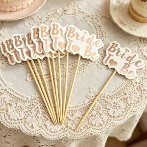 Bride to be decorazioni torta addio al nubilato dolce festa matrimonio stecchi legno
