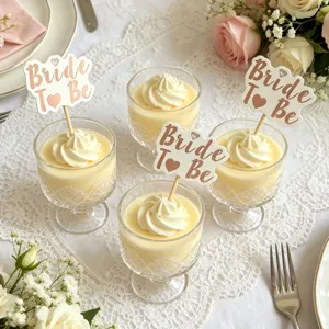 Eleganti toppers per torta bride to be per addio al nubilato decorazione matrimonio.