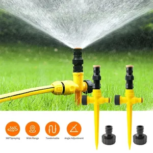 Automatischer Rasensprenger 360 Grad drehbares Bewässerungssystem für Garten und Wiese