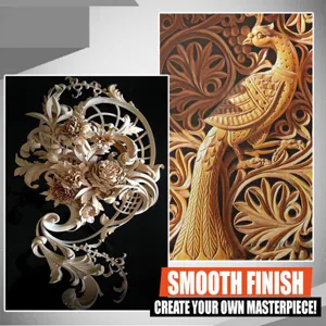 Exquisite wooden carving decor panel with smooth finish for creative DIY woodworking projects.