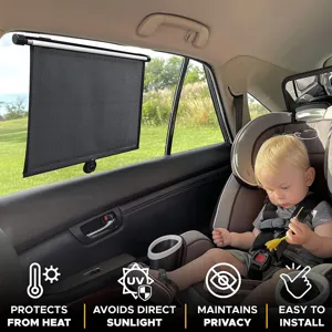 Auto zonnescherm blokkeert hitte en uv-stralen, biedt privacy en is eenvoudig te installeren.