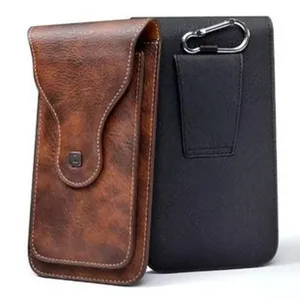 Herren Leder Handytasche Gürteltasche mit Clip und Haken, langlebiges Multifunktionsdesign.