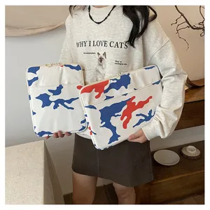 Korean style camouflage laptop sleeve 13 inch notebook protective cover student bag